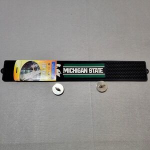 Michigan State Spartans Silicon Bar Well Drink Mat by Fanmats 24 Inches